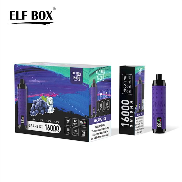 Elf Box shisha 16000-Grape ice-Kasumivape