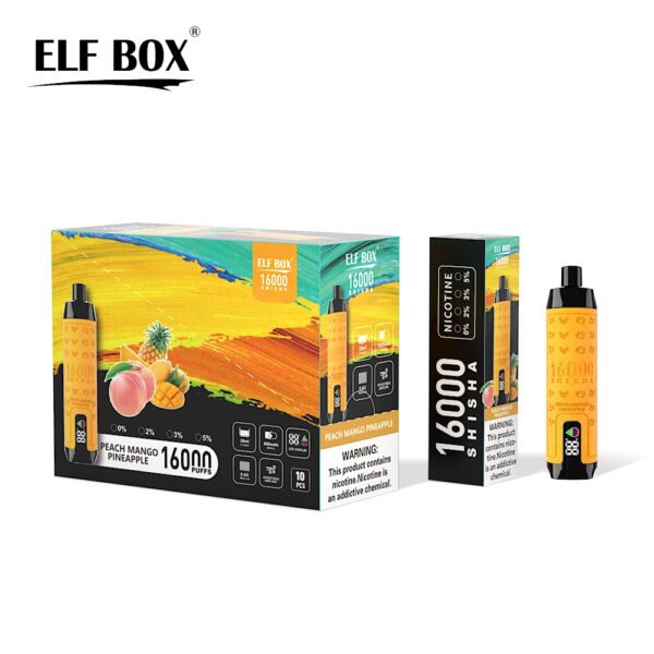 ELF BOX SHISHA 16000 PUFF: The 16000-Puff Powerhouse with a 28ml E-liquid Tank - Image 6