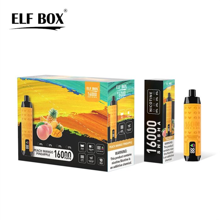 Elf Box shisha 16000-Peach Mango Pineapple-Kasumivape