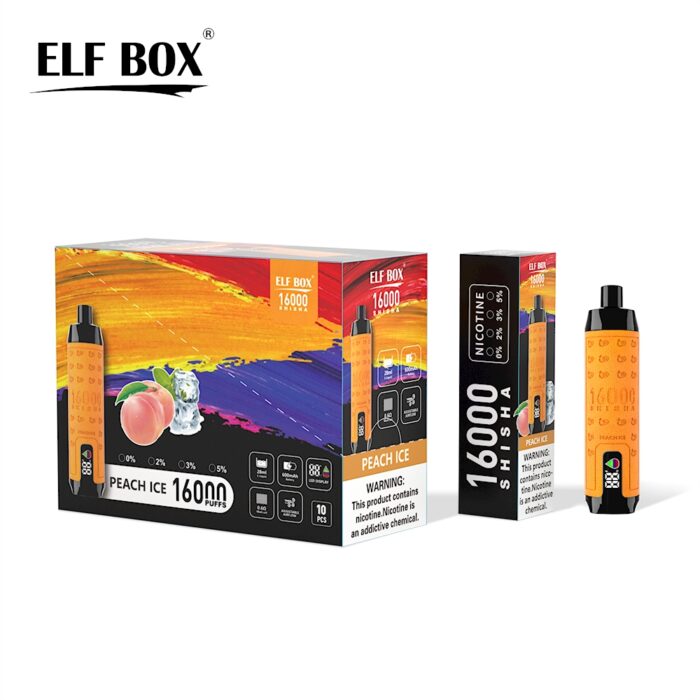 Elf Box shisha 16000-Peach ice-Kasumivape