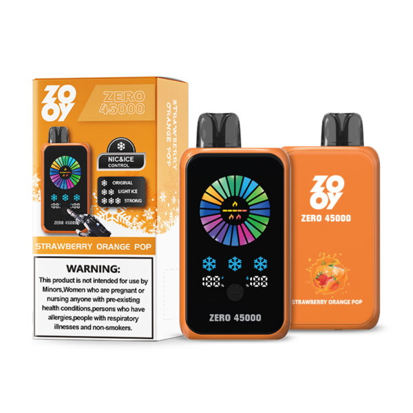 ZOOY ZERO 45000 PUFF: Your Vape, Your Rules: Touch Screen Control for Nicotine and Ice Levels - Image 4
