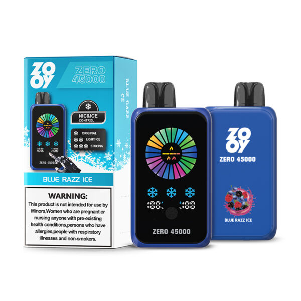 ZOOY ZERO 45000 PUFF: Your Vape, Your Rules: Touch Screen Control for Nicotine and Ice Levels - Image 7
