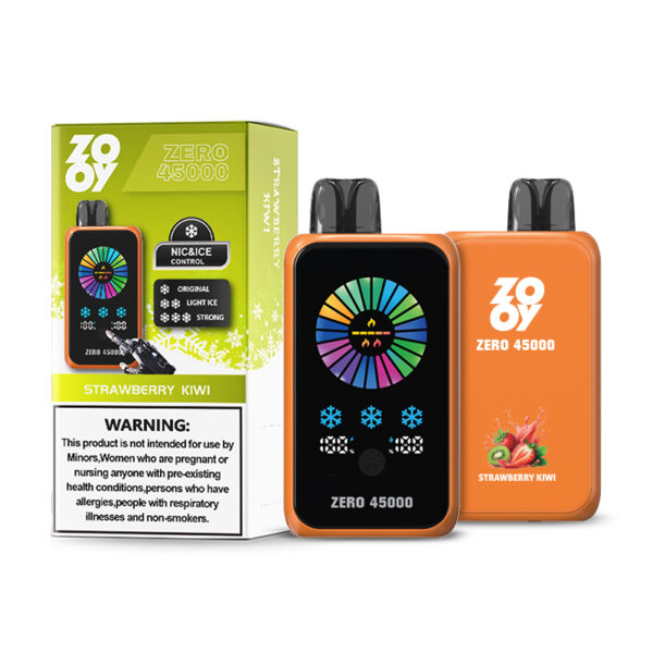 ZOOY ZERO 45000 PUFF: Your Vape, Your Rules: Touch Screen Control for Nicotine and Ice Levels - Image 9