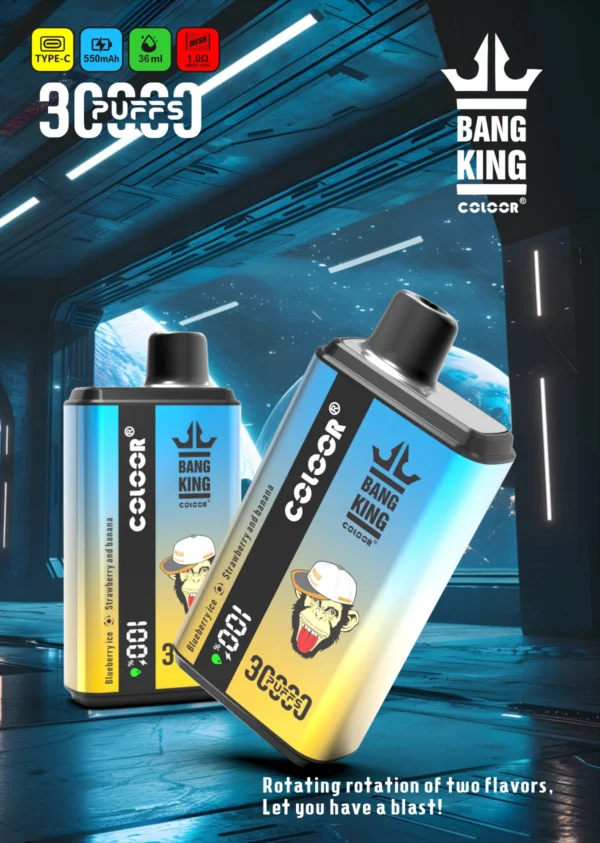 Bang King 30000 PUFF: A Dual-Flavor Device with a Digital Display - Image 4