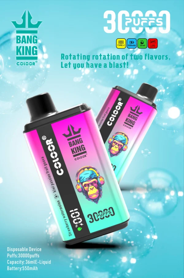Bang King 30000 PUFF: A Dual-Flavor Device with a Digital Display - Image 5