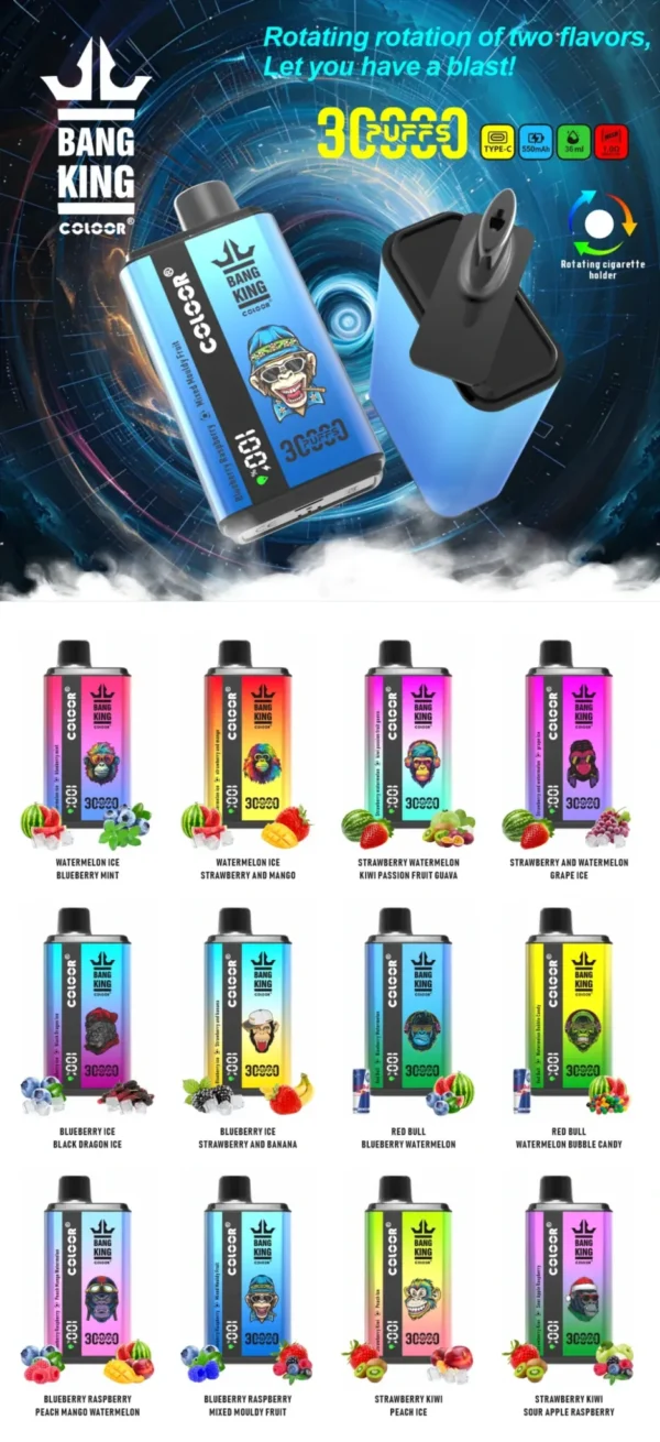 Bang King 30000 PUFF: A Dual-Flavor Device with a Digital Display - Image 7