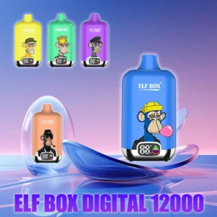 ELF BOX Digital 12000 PUFF: Master Your Vape with 12000 Puffs, a 0.8Ω Mesh Coil, and a Digital Display