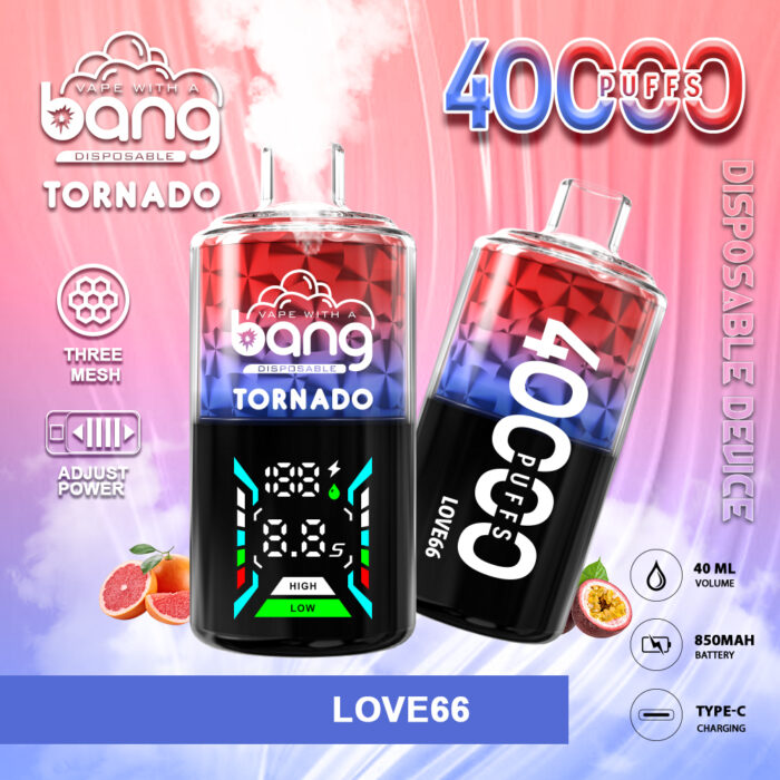 LOVE66-Bang Tonardo 40000 PUFF-Kasumivape LOVE66-Bang Tonardo 40000 PUFF-Kasumivape
