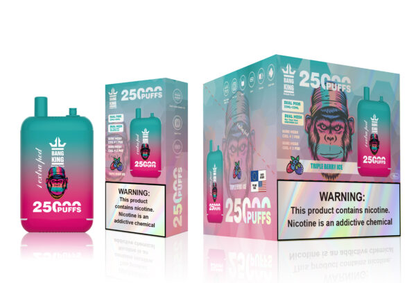 Bang King 25000 PUFF: The 25,000-Puff Vaping King with a 46ml Dual-Pod E-liquid System - Image 4