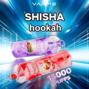 VAPME SHISHA 15000 PUFF: The Ultimate 15000-Puff Vaping Experience, with an Integrated Rechargeable Battery