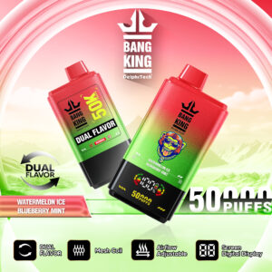 Bang King 50000 PUFF: Dual Flavor Mastery, Dual Mesh Coil, and Customizable Airflow