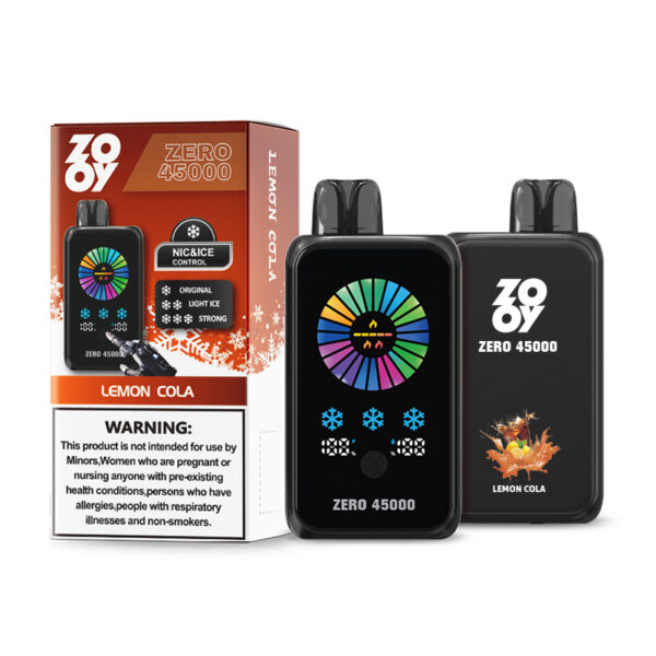 ZOOY ZERO 45000 PUFF: Your Vape, Your Rules: Touch Screen Control for Nicotine and Ice Levels - Image 11