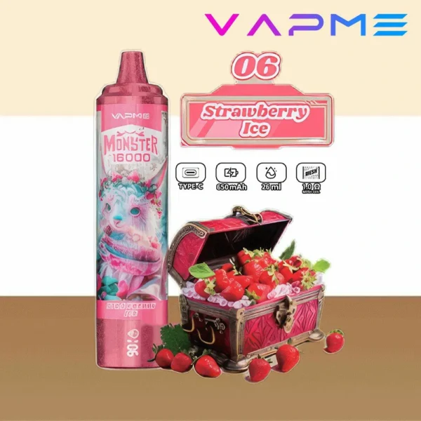 VAPME MONSTER 16000 PUFF: The Ultimate 16000-Puff Experience, with a Monster-Sized Capacity - Image 4