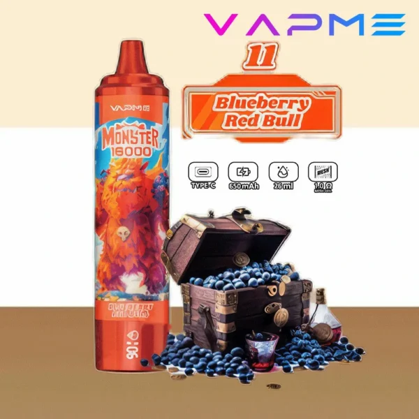 VAPME MONSTER 16000 PUFF: The Ultimate 16000-Puff Experience, with a Monster-Sized Capacity - Image 2