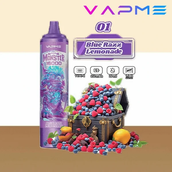 VAPME MONSTER 16000 PUFF: The Ultimate 16000-Puff Experience, with a Monster-Sized Capacity - Image 9