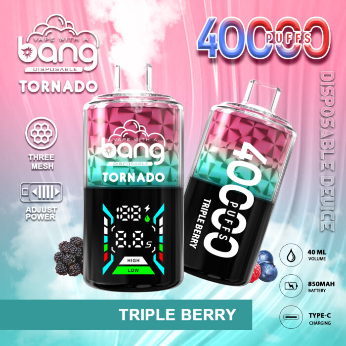 Bang Tonardo 40000 PUFF-Kasumivape-TRIPLE BERRY Bang Tonardo 40000 PUFF-Kasumivape-TRIPLE BERRY