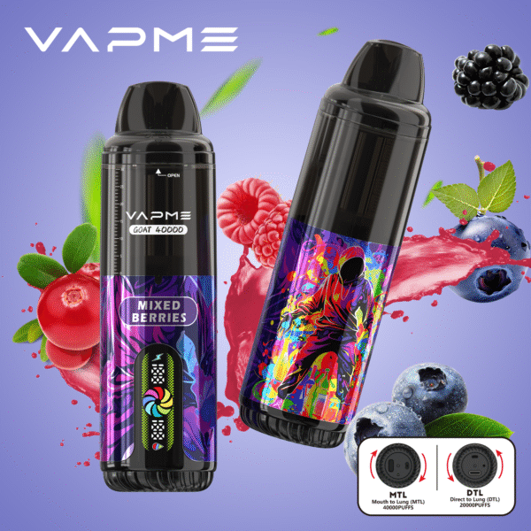 VAPME GOAT 40000 PUFF: The 40,000-Puff Monster with a 30ml E-liquid Tank - Image 6