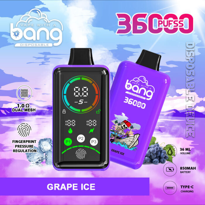 Bang 36000 PUFF- Grape ice
