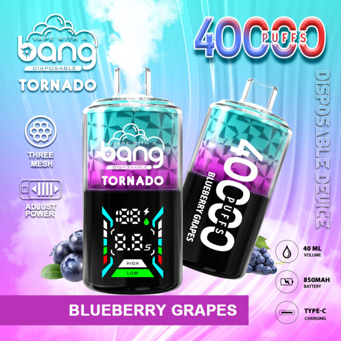 Bang Tonardo 40000 PUFF-Kasumivape-BLUEBERRY GRAPES Bang Tonardo 40000 PUFF-Kasumivape-BLUEBERRY GRAPES