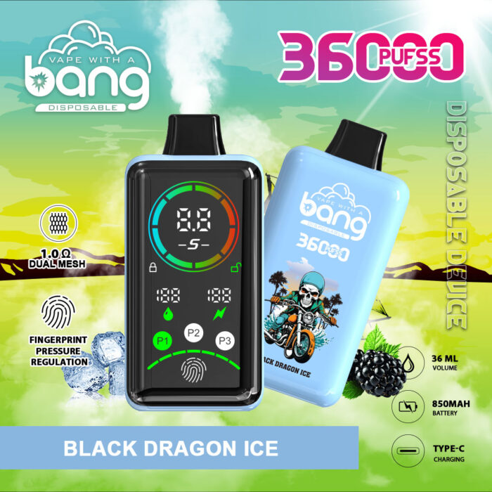 Bang 36000 PUFF-Black-Dragon-Ice