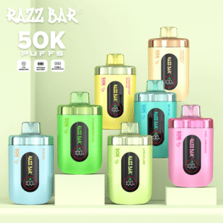 Razz Bar 50000 PUFF: 50K Puffs | Mesh Coil | Ultimate Rechargeable Vape