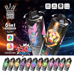 Bang Legend 150000 PUFF: 150K Puffs | 6-in-1 Triple Mesh Coil Vape