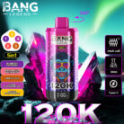 Bang 120000 Puffs 5 in 1 Vape-blueberry raspberry-peach mango watermelon-cherry cola-grape blackberry ice-mango peach apricot-disposable vape