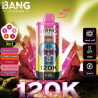 Bang 120000 Puffs 5 in 1 Vape-strawberry kiwi-strawberry banana-lychee ice-watermelon berry-passion fruit mango-disposable vape