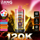 Bang 120000 Puffs 5 in 1 Vape-strawberry watermelon-cantaloupe apple-cola ice-mango peach-love 66-disposable vape