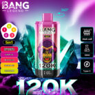 Bang 120000 Puffs 5 in 1 Vape-strawberry watermelon-grape ice-red mojito-banana ice-lemon lime-disposable vape