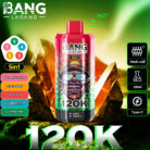 Bang 120000 Puffs 5 in 1 Vape-watermelon ice-mixed berry-apple bear-blueberry mint-summer time-disposable vape