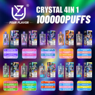 UZY Crystal 4 in 1 100000 PUFF: 100K Puffs | 4-in-1 Smart Vape