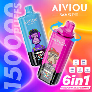 WASPE Aiviou 6 in 1 150K PUFF: 150,000 Puffs | 6-Flavor Switch | 68ml