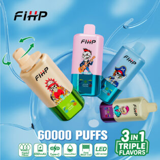 FIHP 3 IN 1 60000 PUFF: 60K Puffs | 3-in-1 Triple Flavor | Dual Mesh